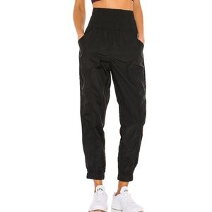 NWT Free People High-Waste Black Jogger - Small